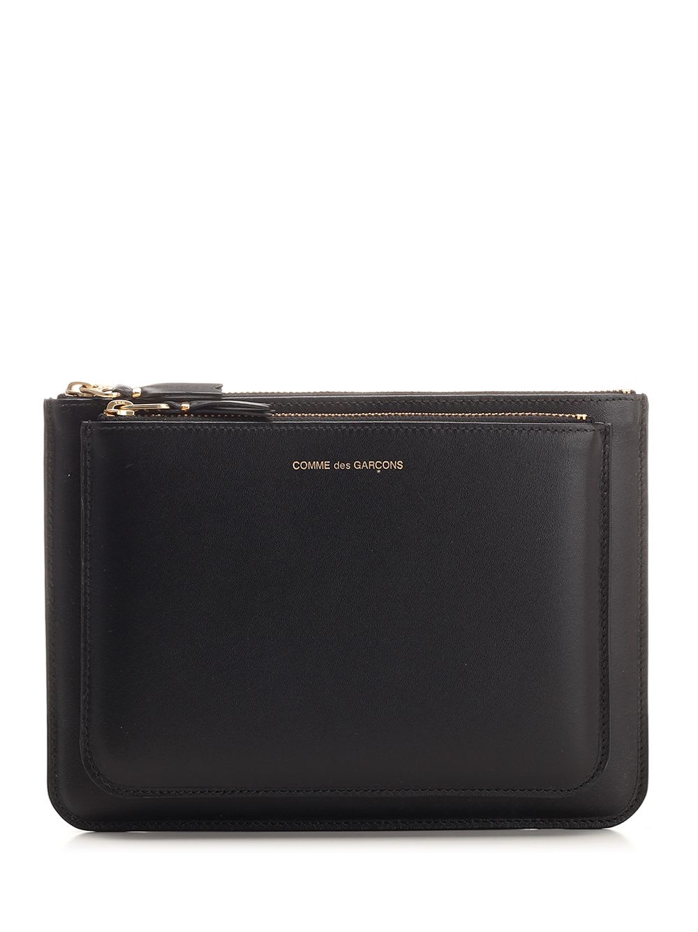 Comme des Garçons Wallet Black Leather Pouch