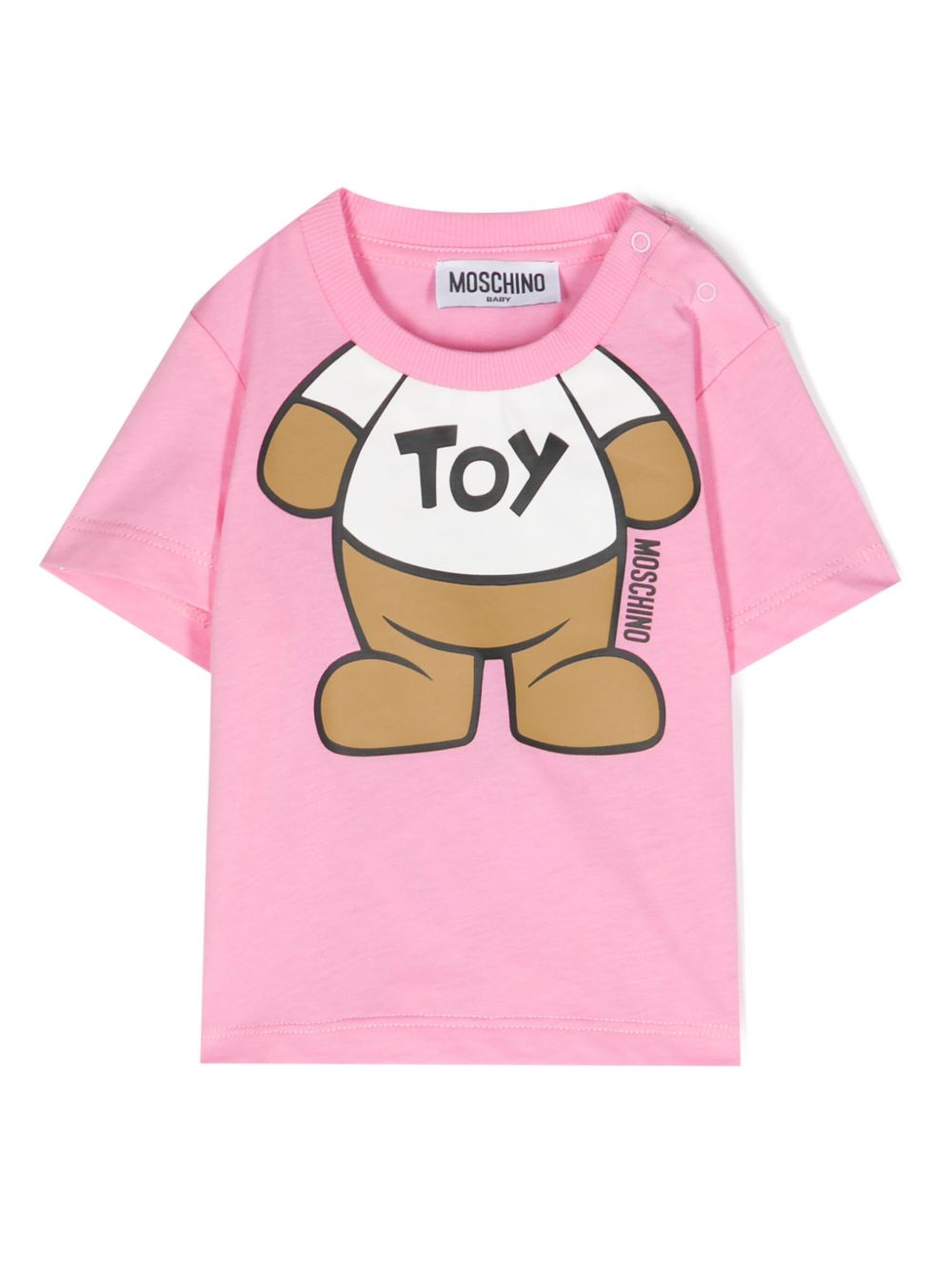 Moschino Kids Teddy Bear 棉T恤 - 粉色
