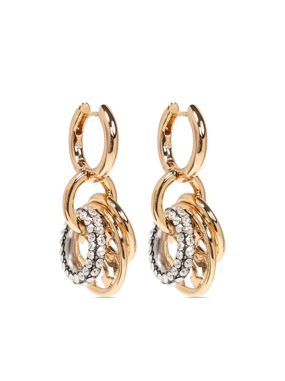 Tory Burch 吊饰圈形耳环 - 金色