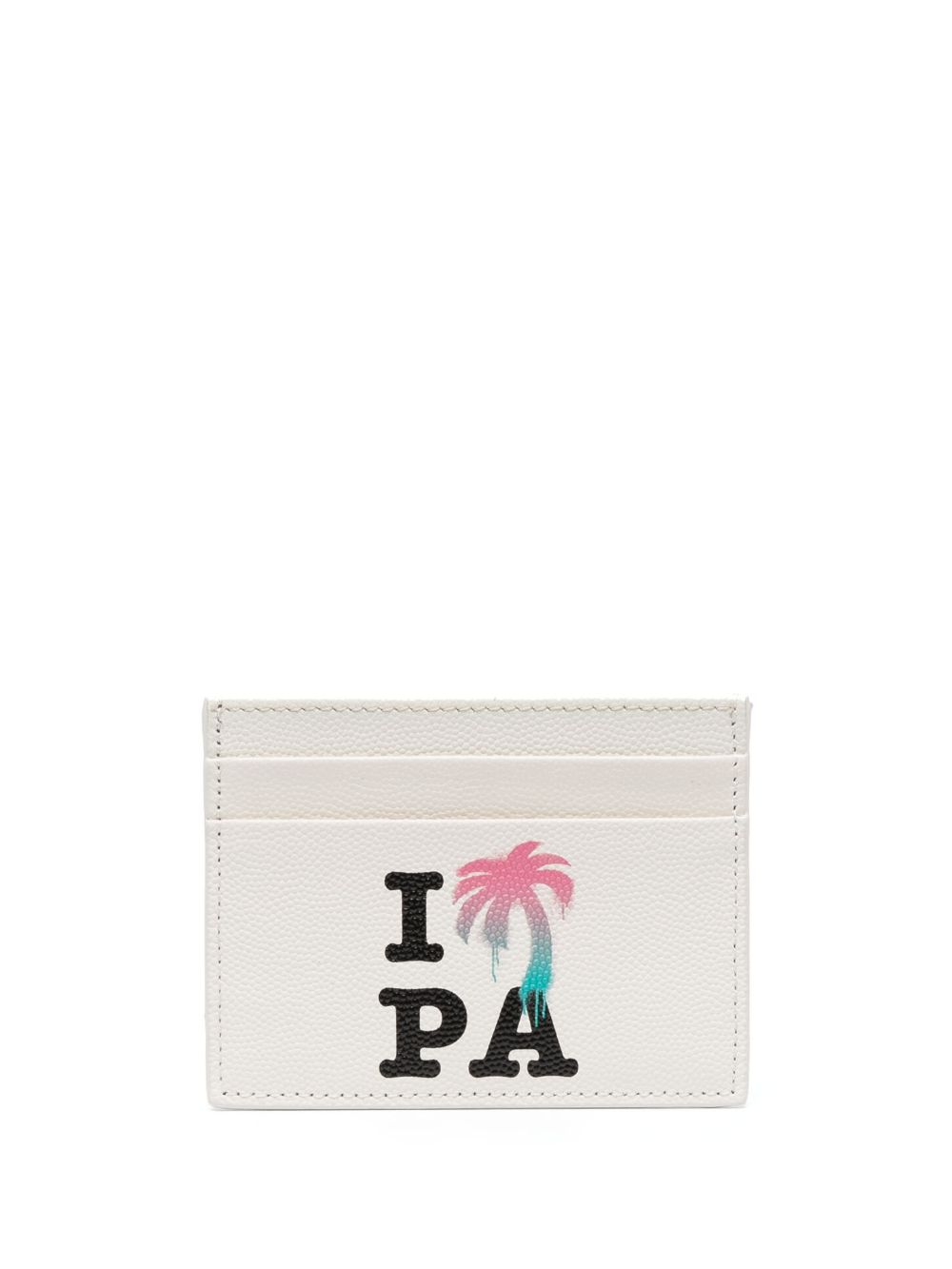 Palm Angels I Love PA 皮质卡夹 - 白色