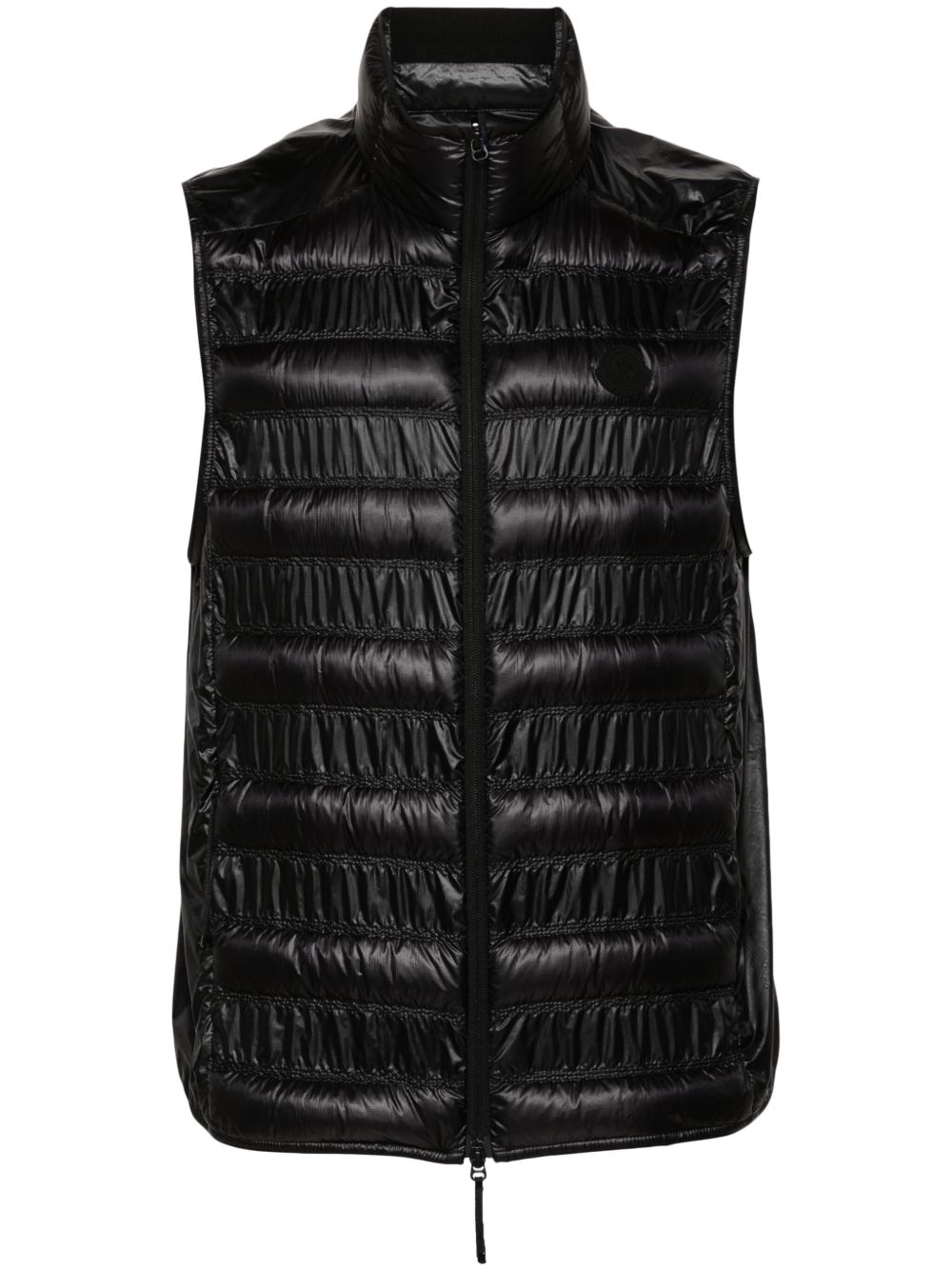 Moncler Lauteret 防撕裂方格布羽绒马甲 - 黑色