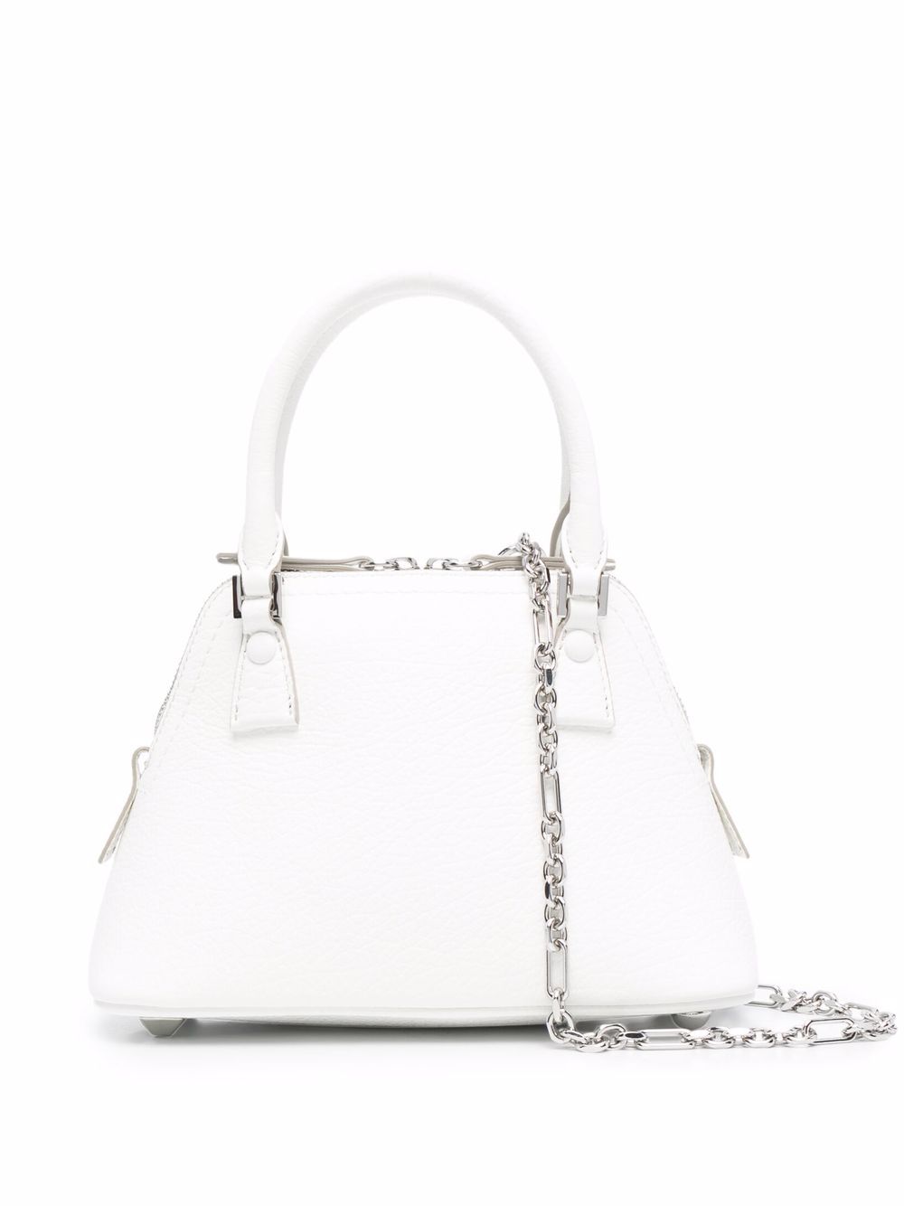 Maison Margiela 5AC 皮质迷你手提包 - 白色