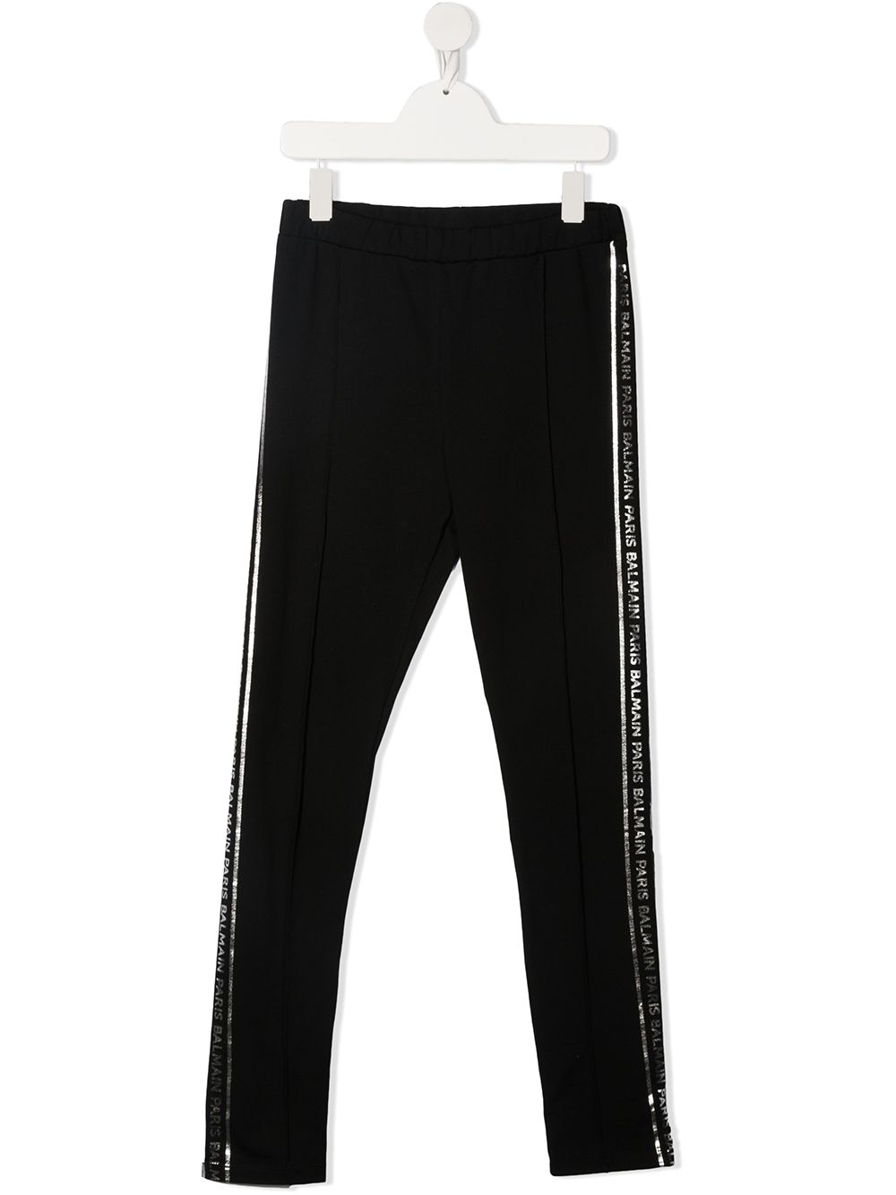 Balmain Kids logo饰带运动裤 - 黑色
