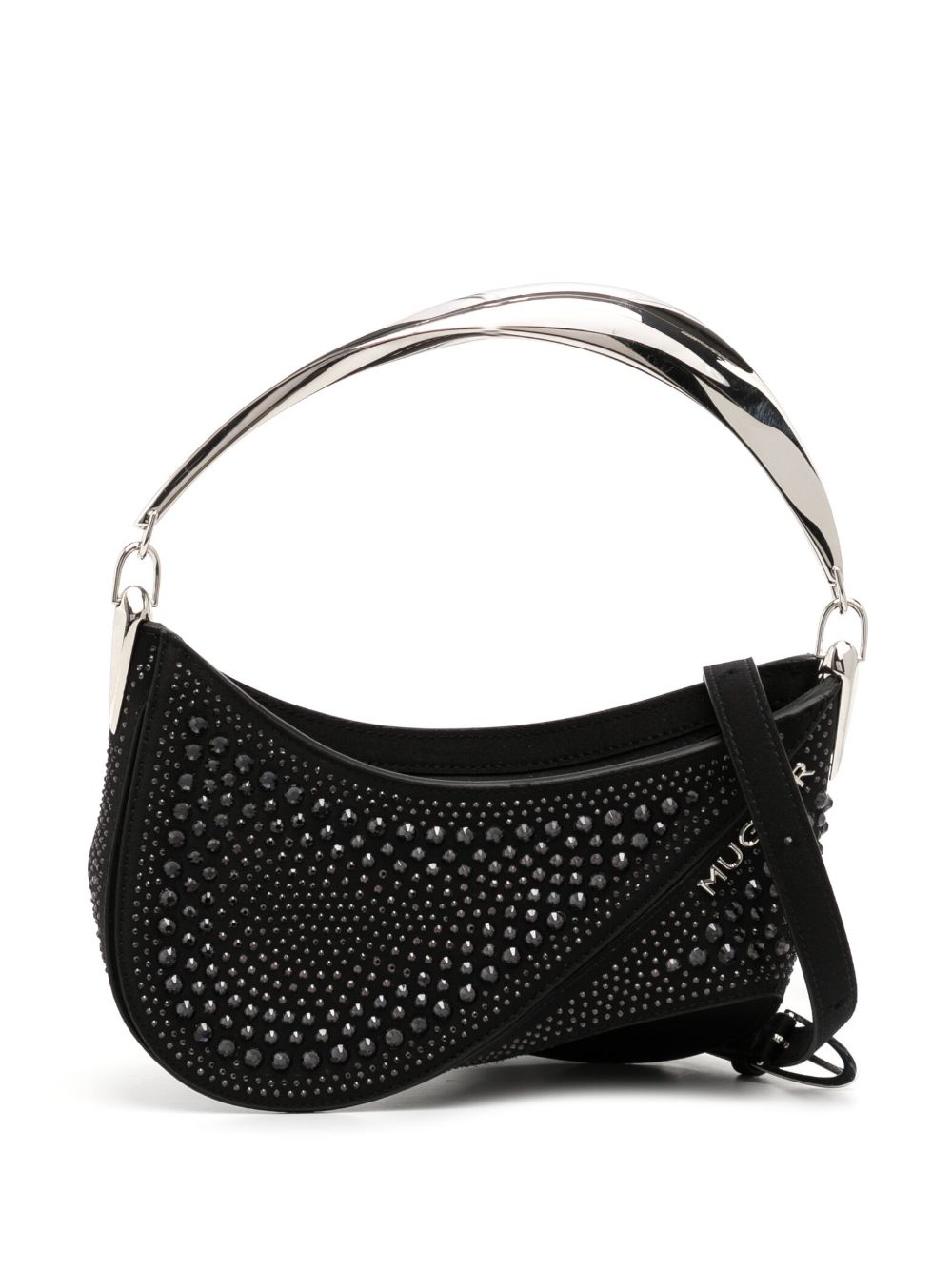 Mugler Spiral Curve 01 手提包 - 黑色