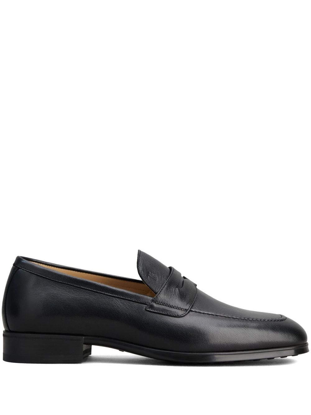 Tod's 便士槽皮质乐福鞋 - 黑色