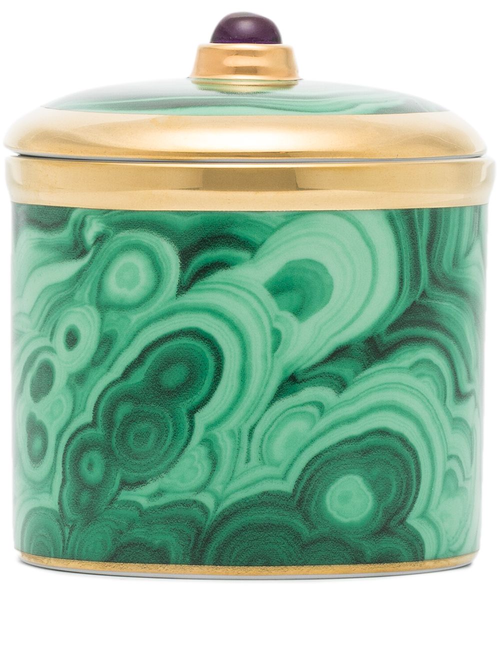 L'Objet Malachite 单烛芯蜡烛 - 绿色