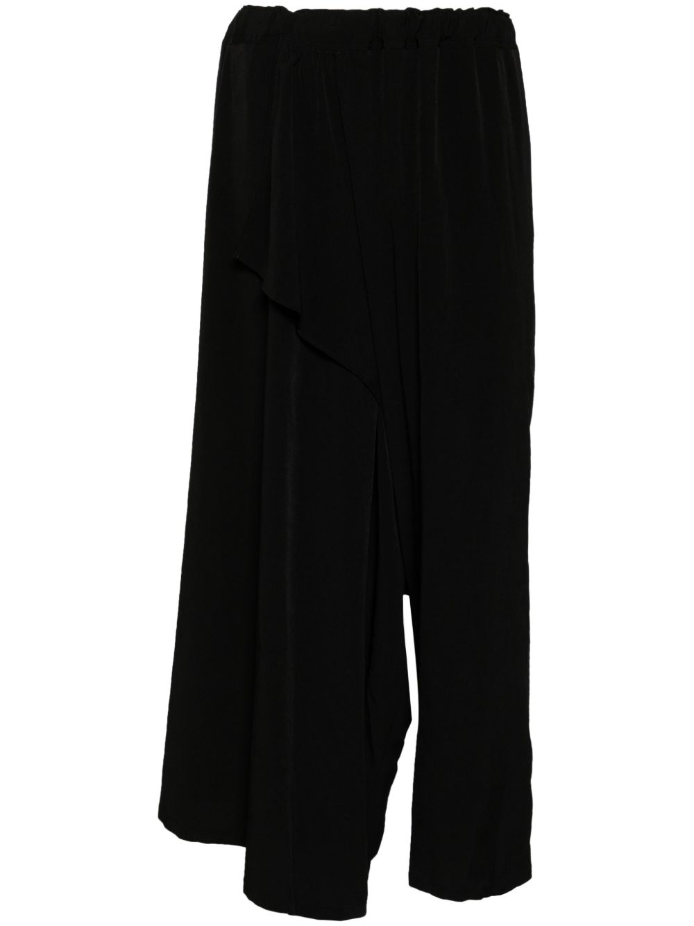 Yohji Yamamoto 垂坠长裤 - 黑色
