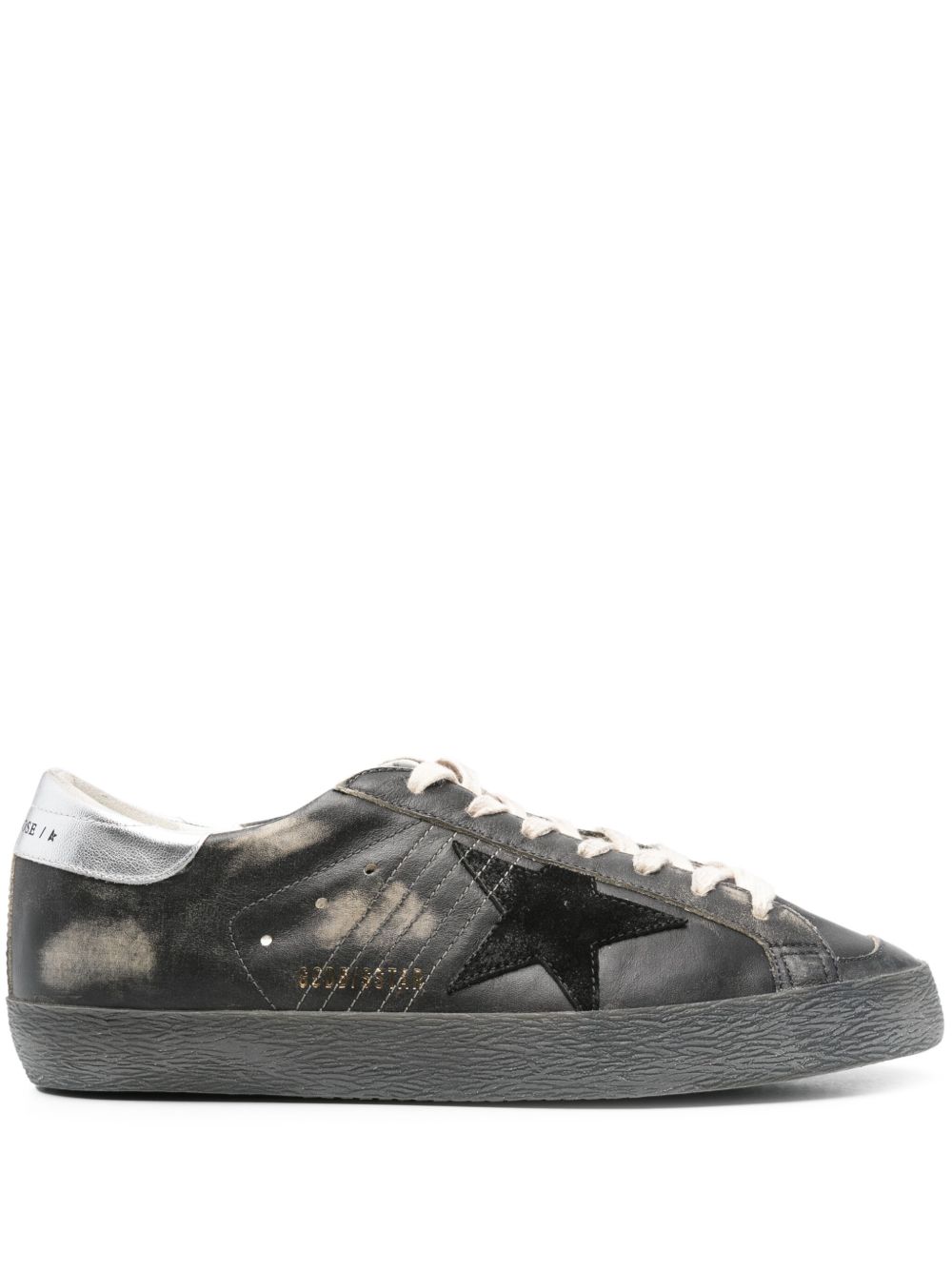 Golden Goose Super-Star 仿旧运动鞋 - 黑色