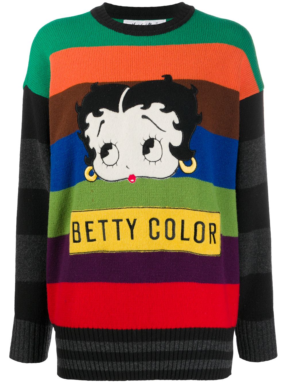 JC de Castelbajac Pre-Owned Betty Boop 毛衣 - 绿色