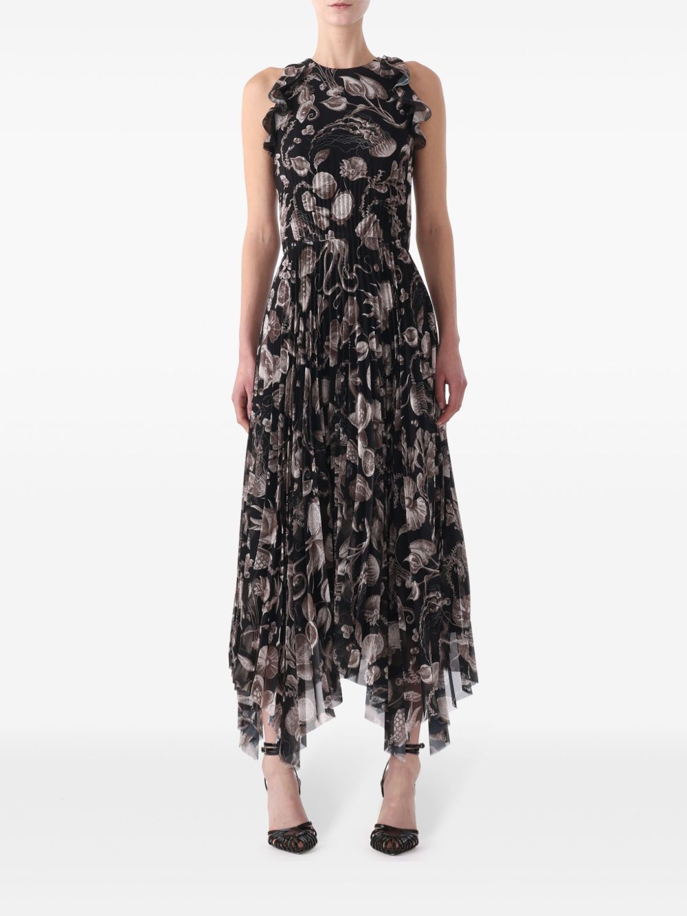 Jason Wu Collection 百褶连衣裙 - 黑色