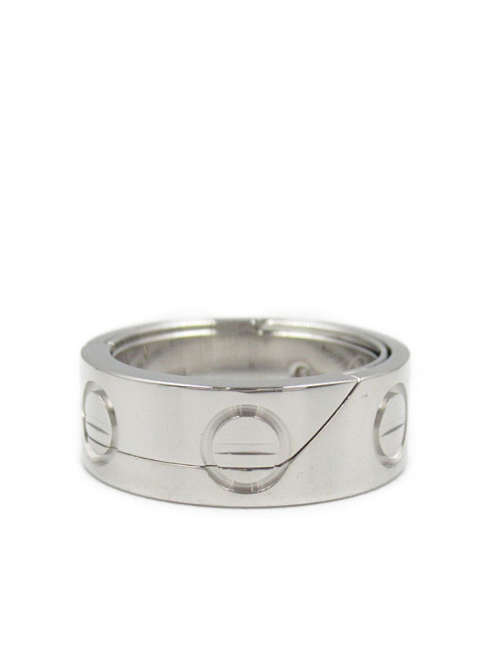 Cartier 18K白金 Astro Love 戒指（2010年代典藏款） - 银色