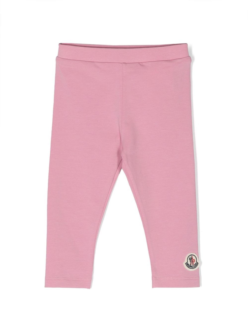 Moncler Enfant 松紧裤腰打底裤 - 粉色
