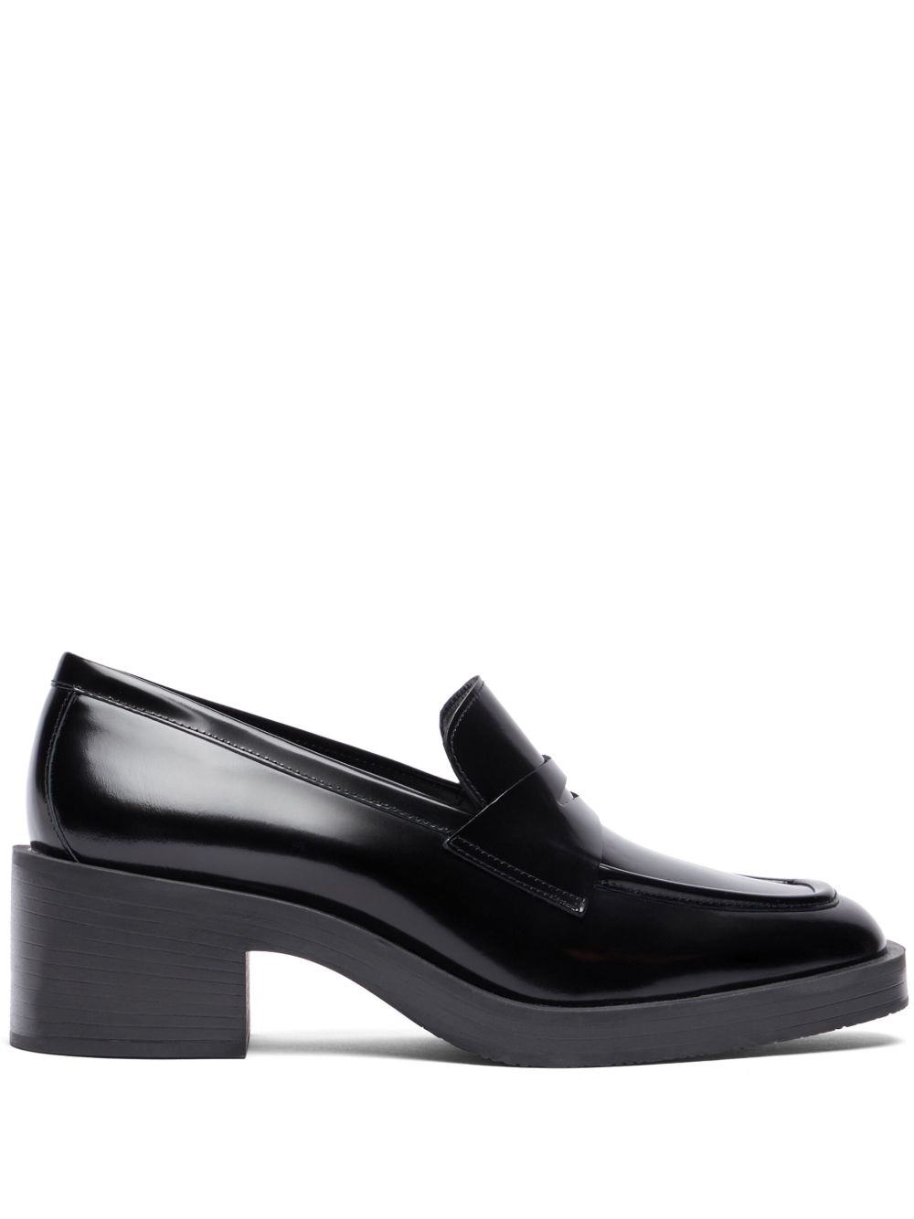 Stuart Weitzman Kaia 低跟乐福鞋（4厘米） - 黑色