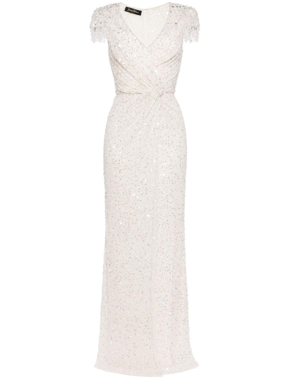 Jenny Packham Wonderful 亮片缀饰礼服 - 中性色