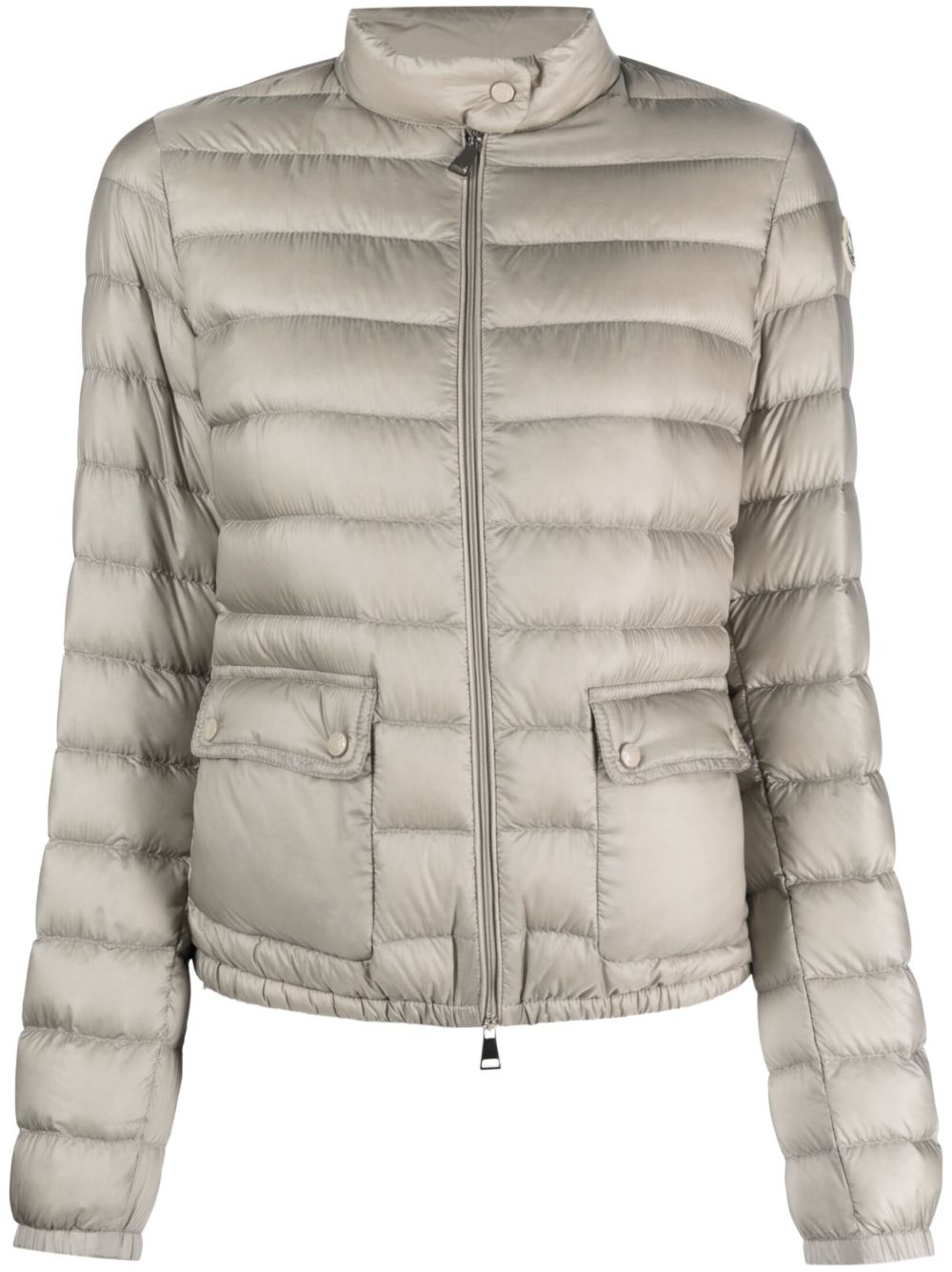 Moncler Lans 拉链填充夹克 - 灰色
