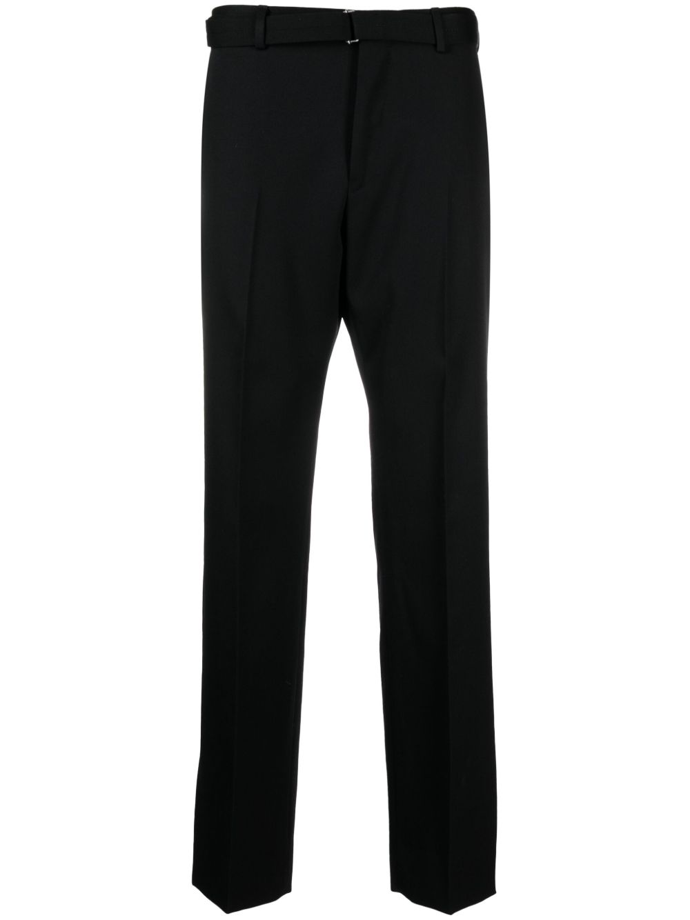 Lanvin 斜纹布编织羊毛西裤 - 黑色