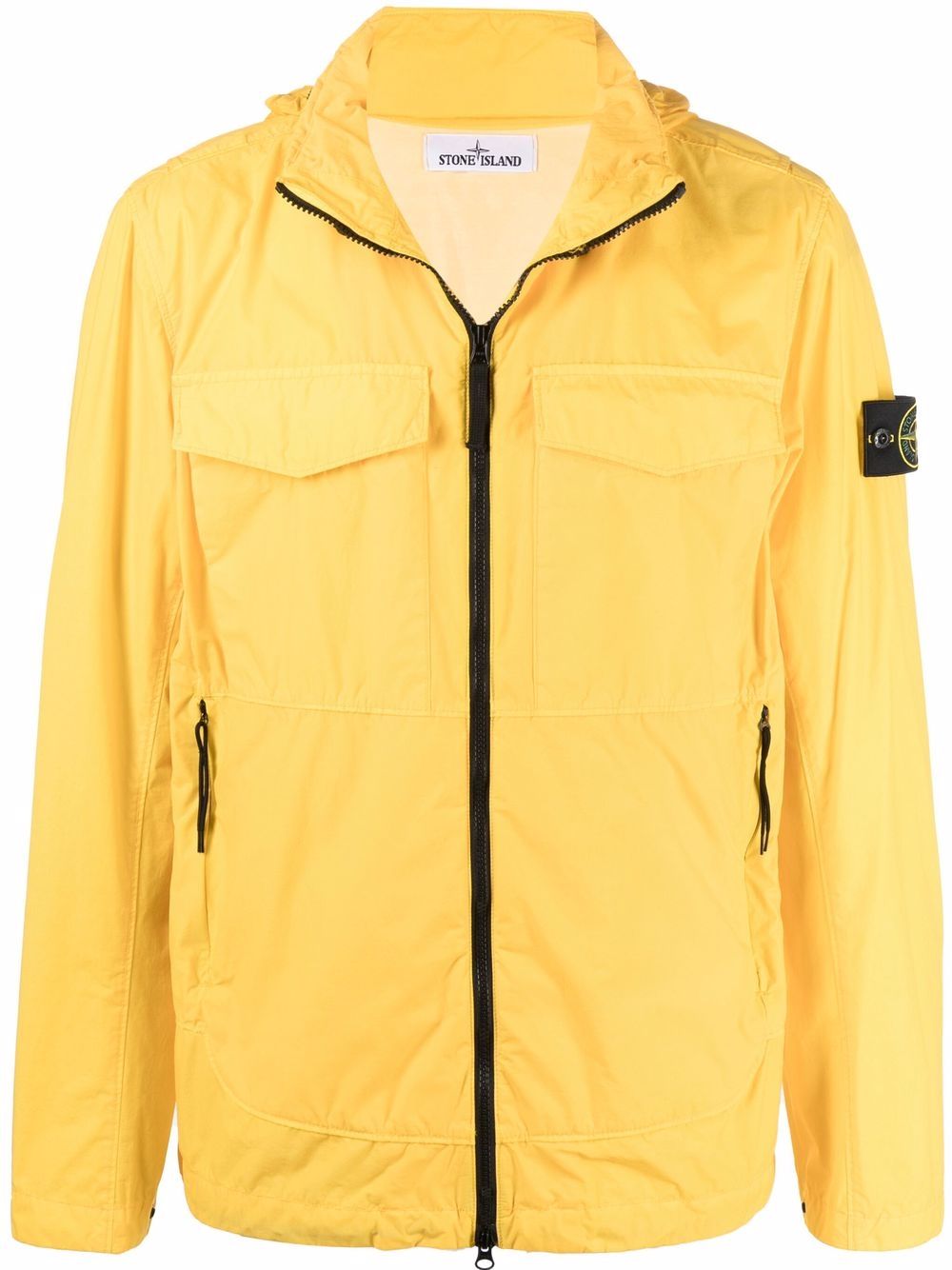 Stone Island Compass 贴花拉链夹克 - 黄色