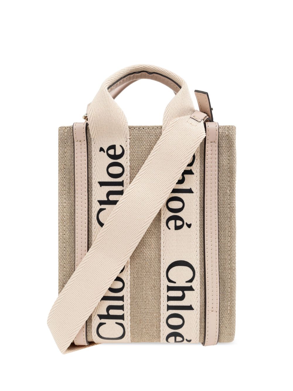 Chloé Woody North South 迷你手提包 - 中性色