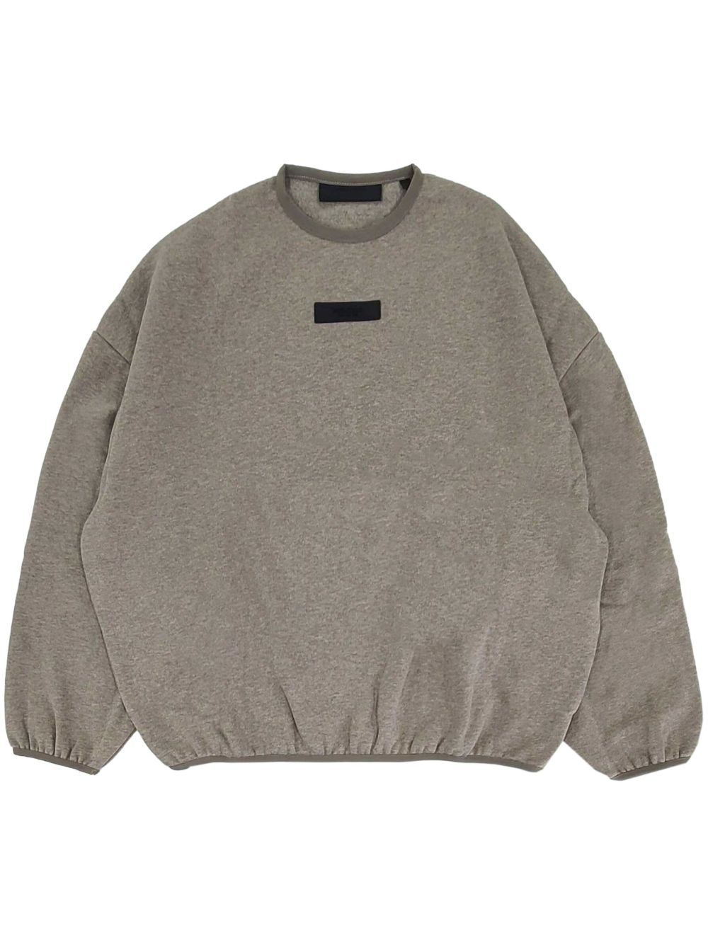 FEAR OF GOD ESSENTIALS 正面标贴弹性松紧腰边卫衣 - 灰色