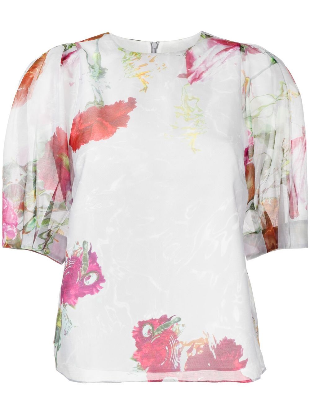 Ted Baker Aymee 泡泡袖罩衫 - 灰色