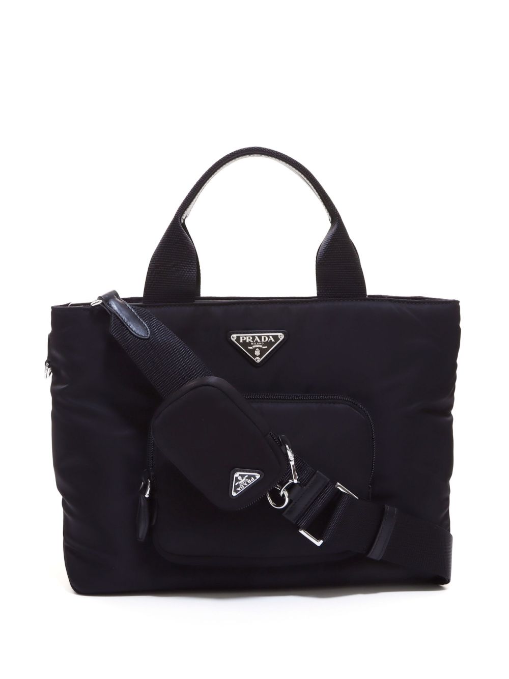 Prada Pre-Owned Re-Nylon 托特包 - 黑色