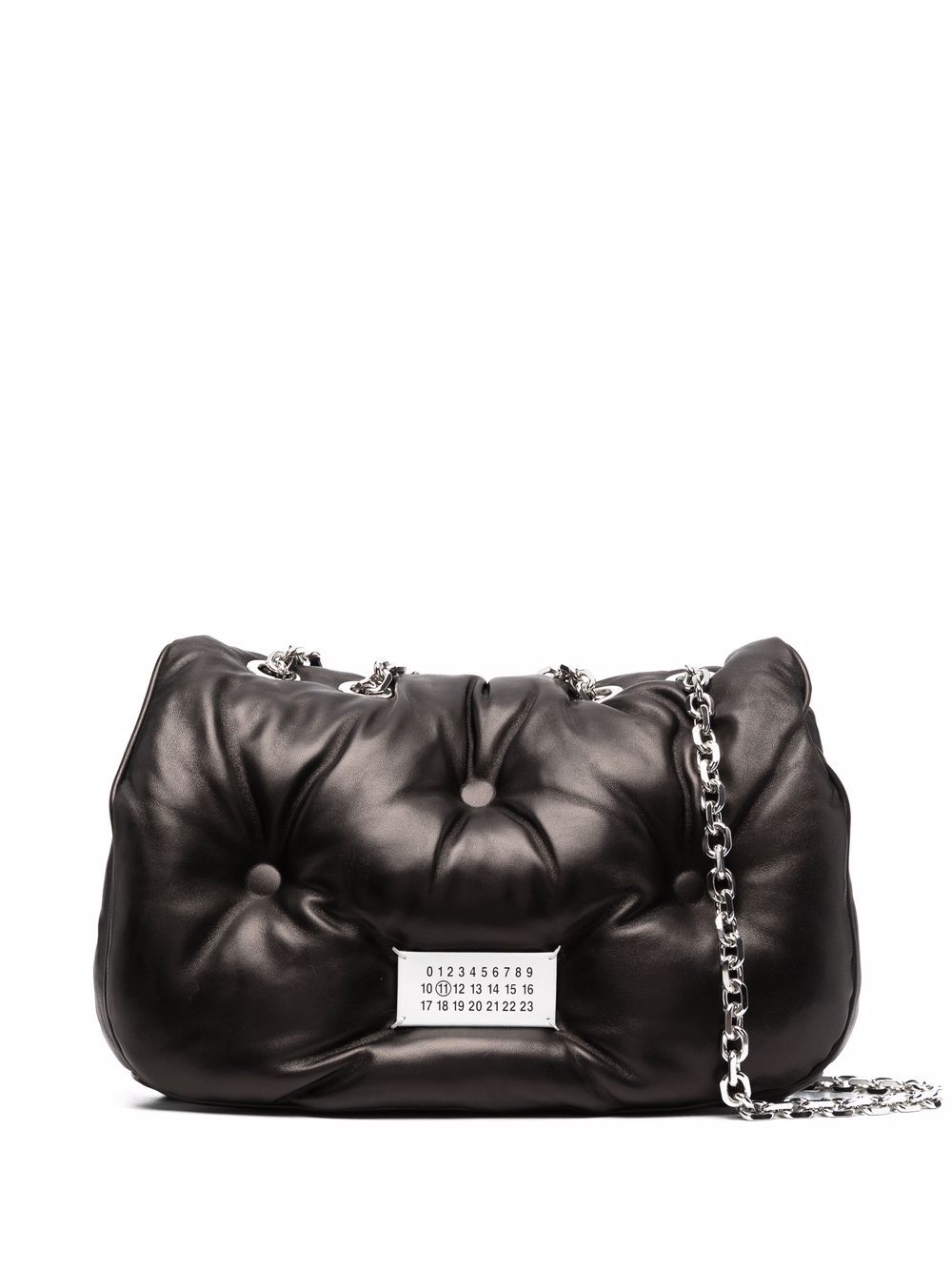 Maison Margiela Glam Slam Flap 中号单肩包 - 黑色