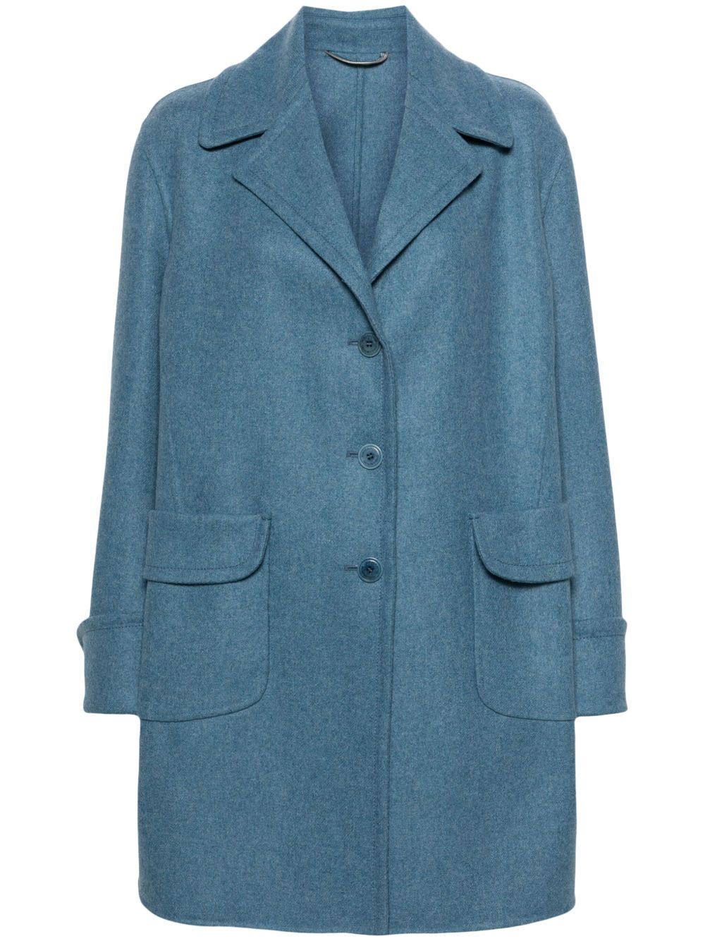Ermanno Scervino 毛毡外套 - 蓝色