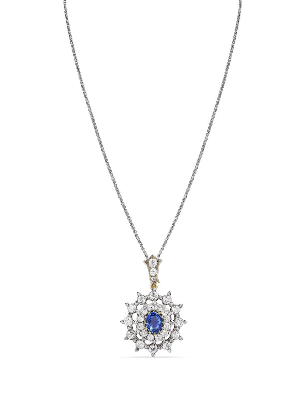 Pragnell Vintage Victorian 宝石吊饰项链 - 白色