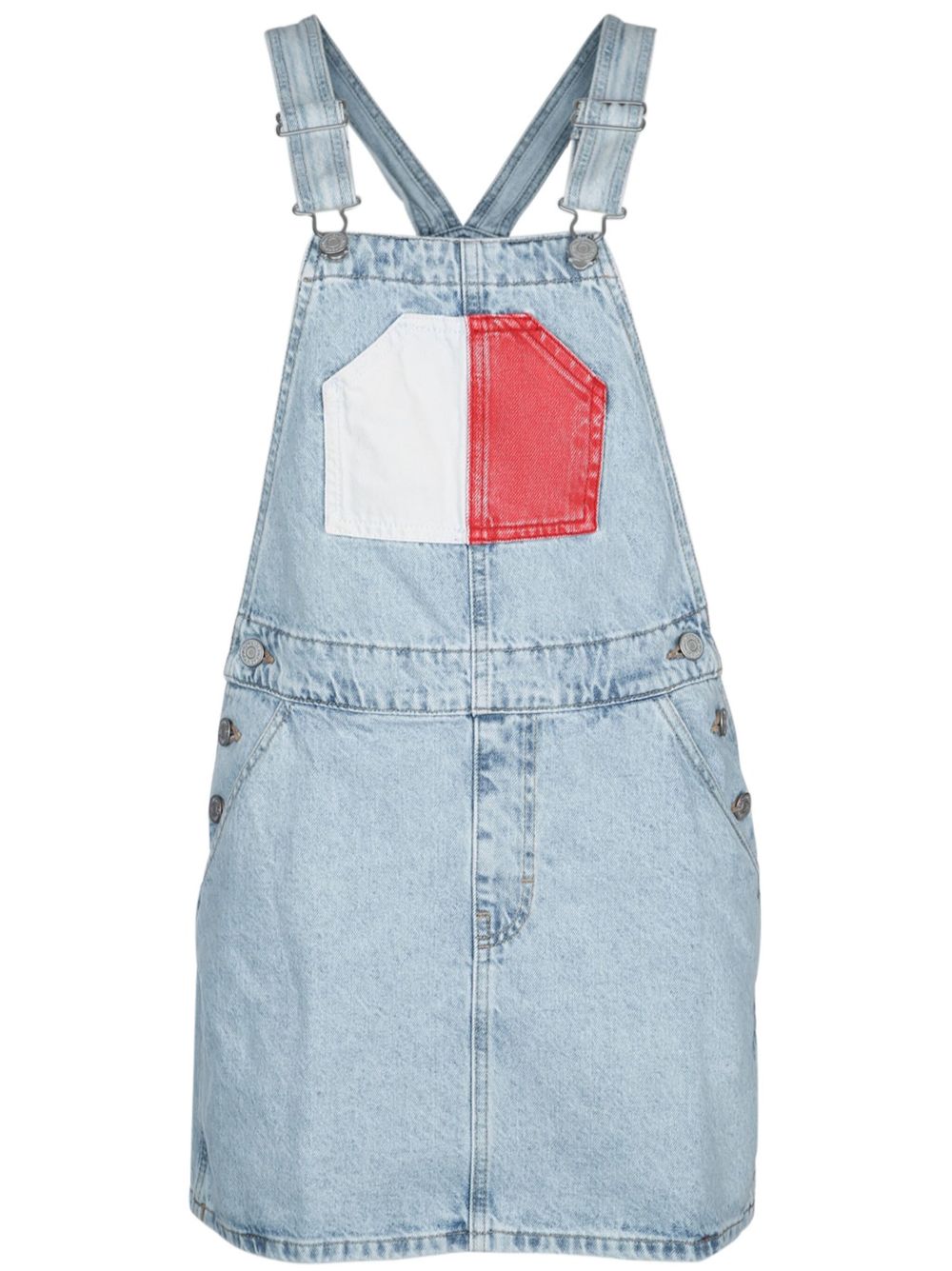 Tommy Jeans 经典背带裙 - 蓝色