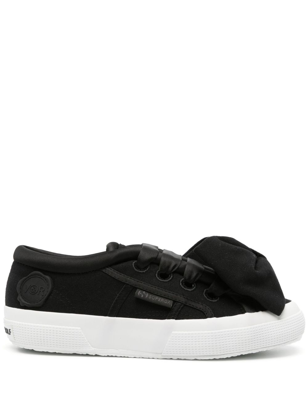 Viktor & Rolf x Superga 蝴蝶结细节板鞋 - 黑色