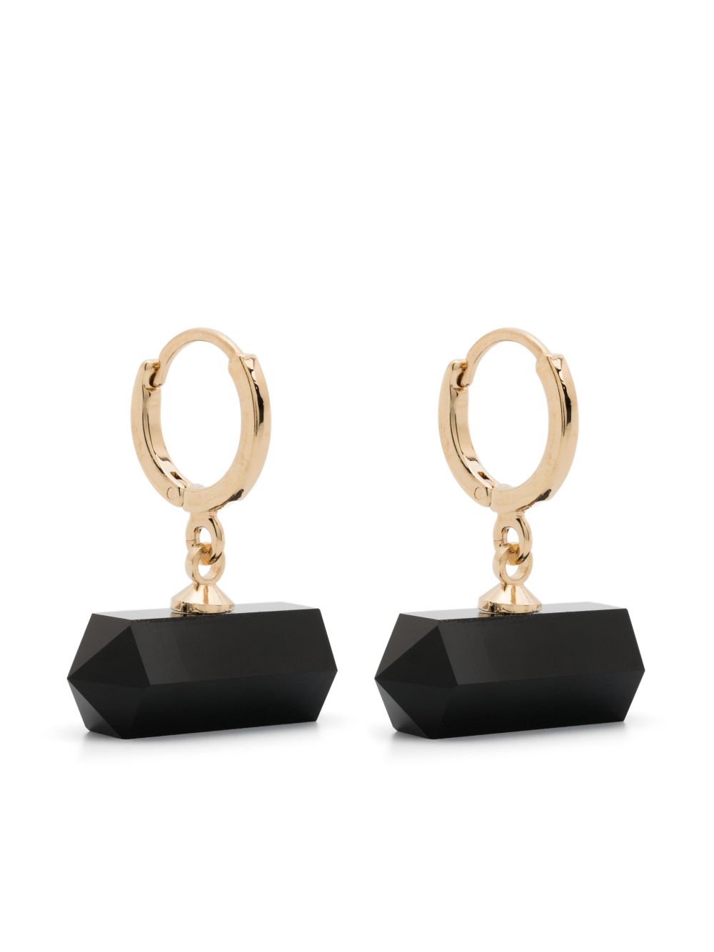 ISABEL MARANT 宝石吊饰耳环 - 金色