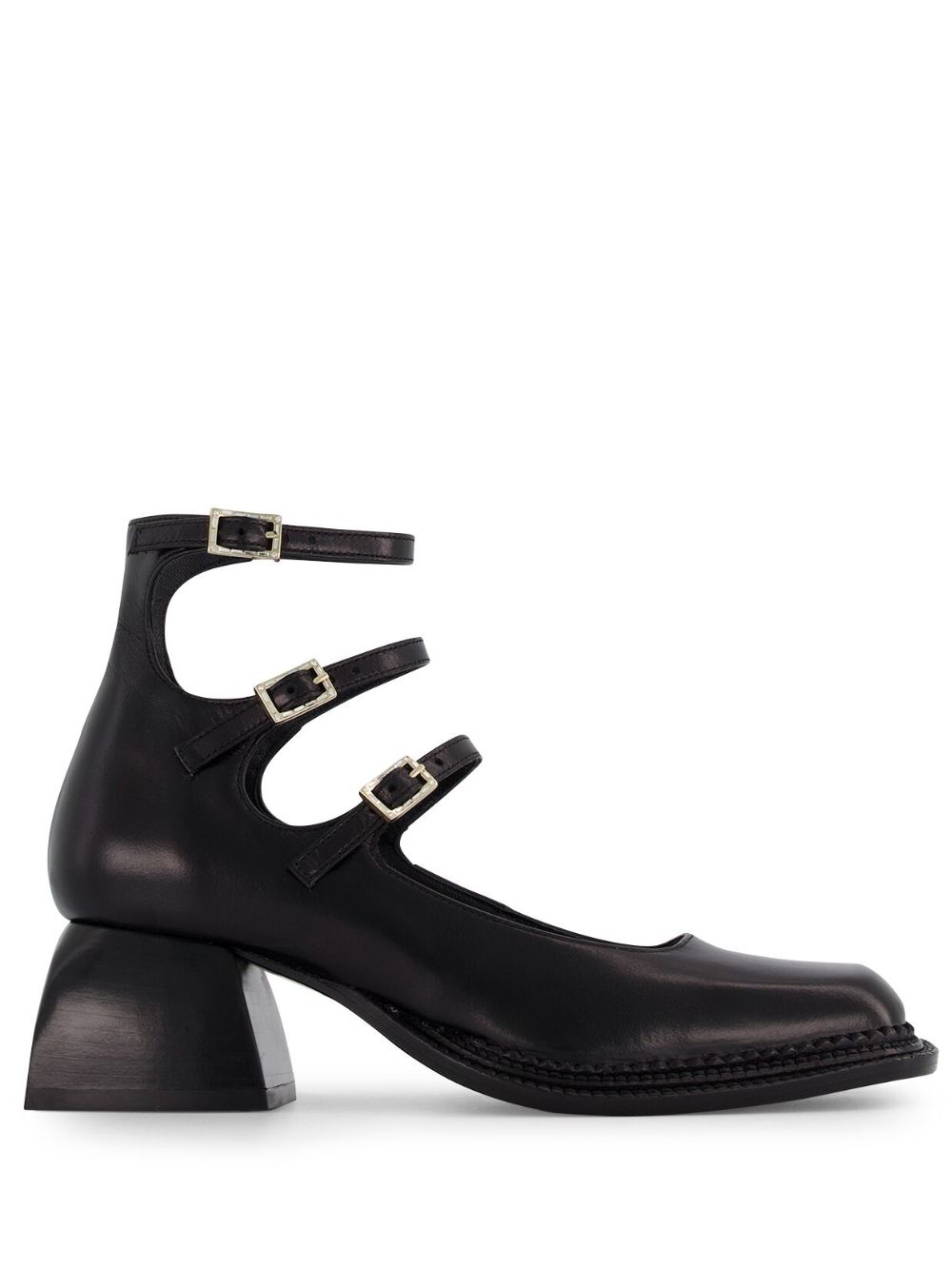 Nodaleto Bulla London 皮质中跟鞋 - 黑色