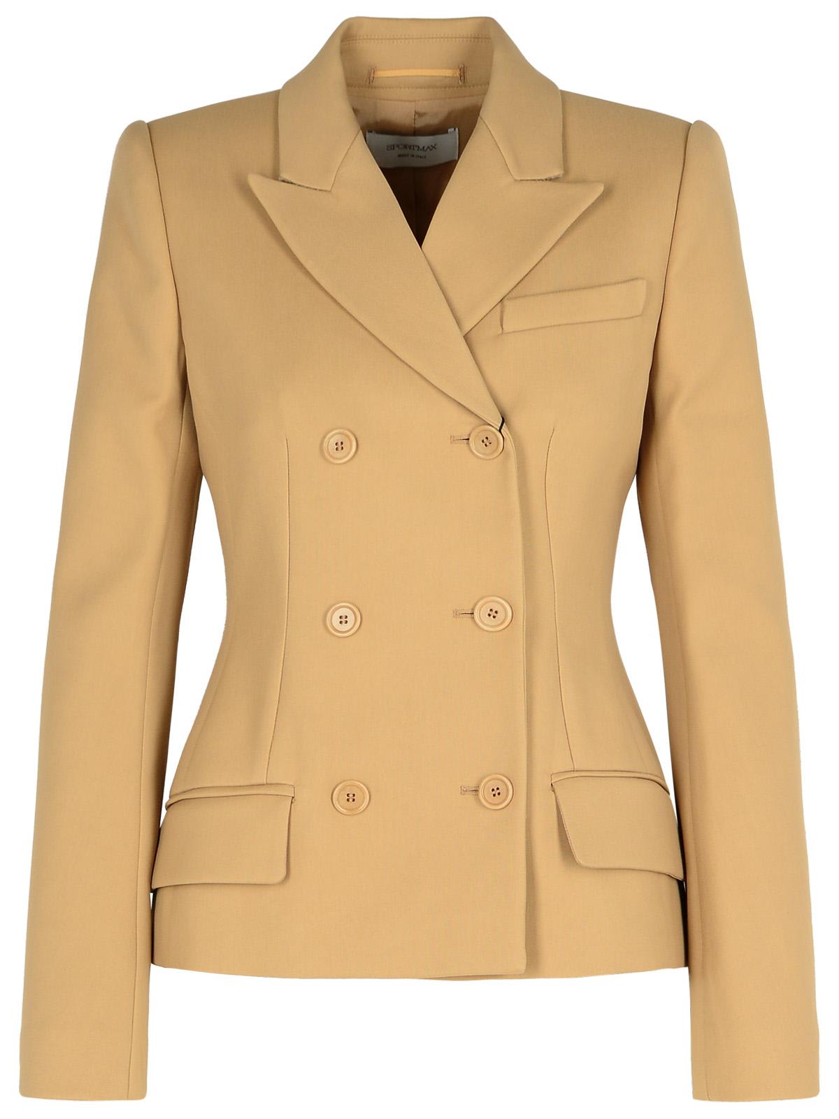 SportMax cablo Beige Cotton Blend Blazer