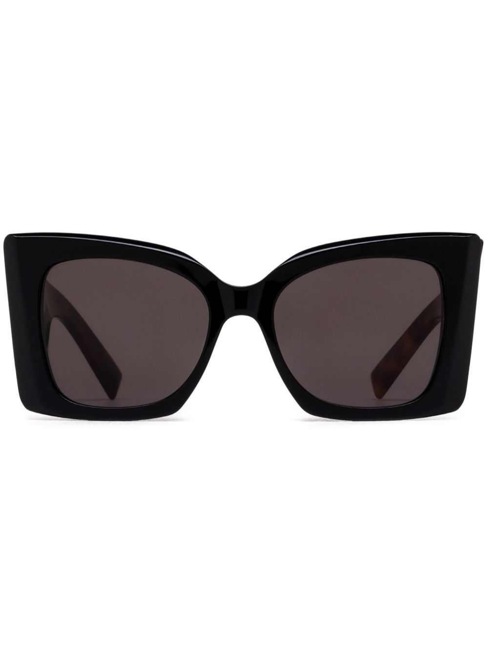 Saint Laurent Eyewear Blaze 超大框太阳眼镜 - 黑色