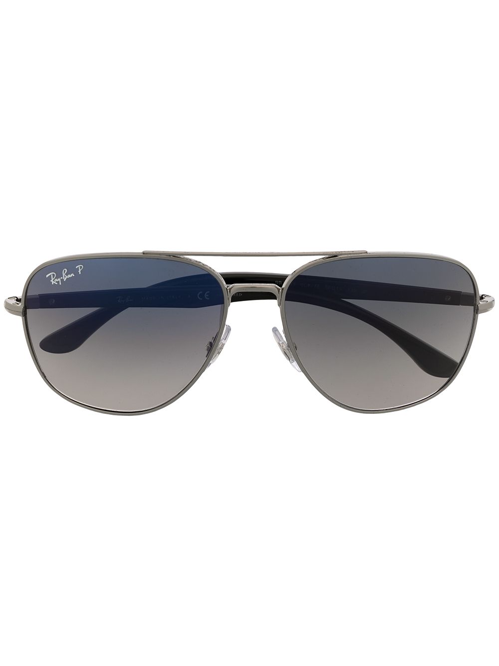 Ray-Ban 方框太阳眼镜 - 银色