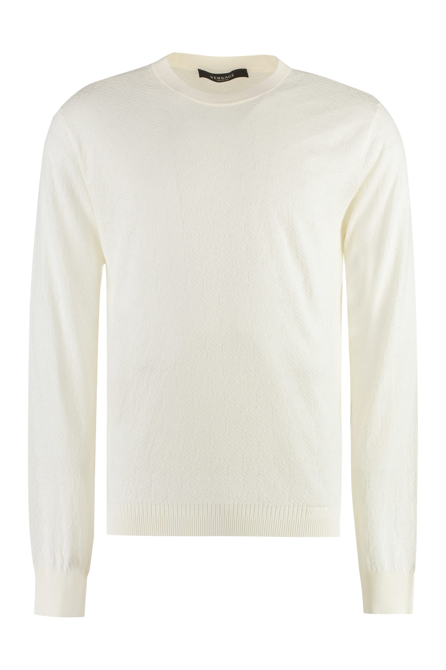 Versace Long Sleeve Cotton Blend T-shirt
