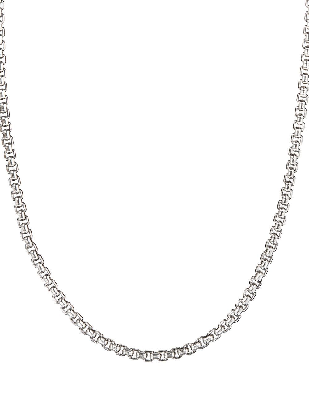 David Yurman 14K黄金纯银 Box Chain 项链 - 银色