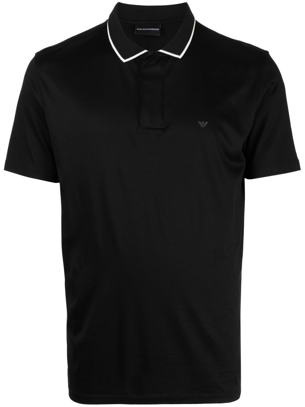 Emporio Armani 短袖polo衫 - 黑色