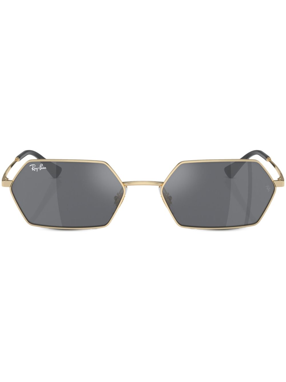 Ray-Ban Yevi Bio-Based 几何形镜框太阳眼镜 - 金色