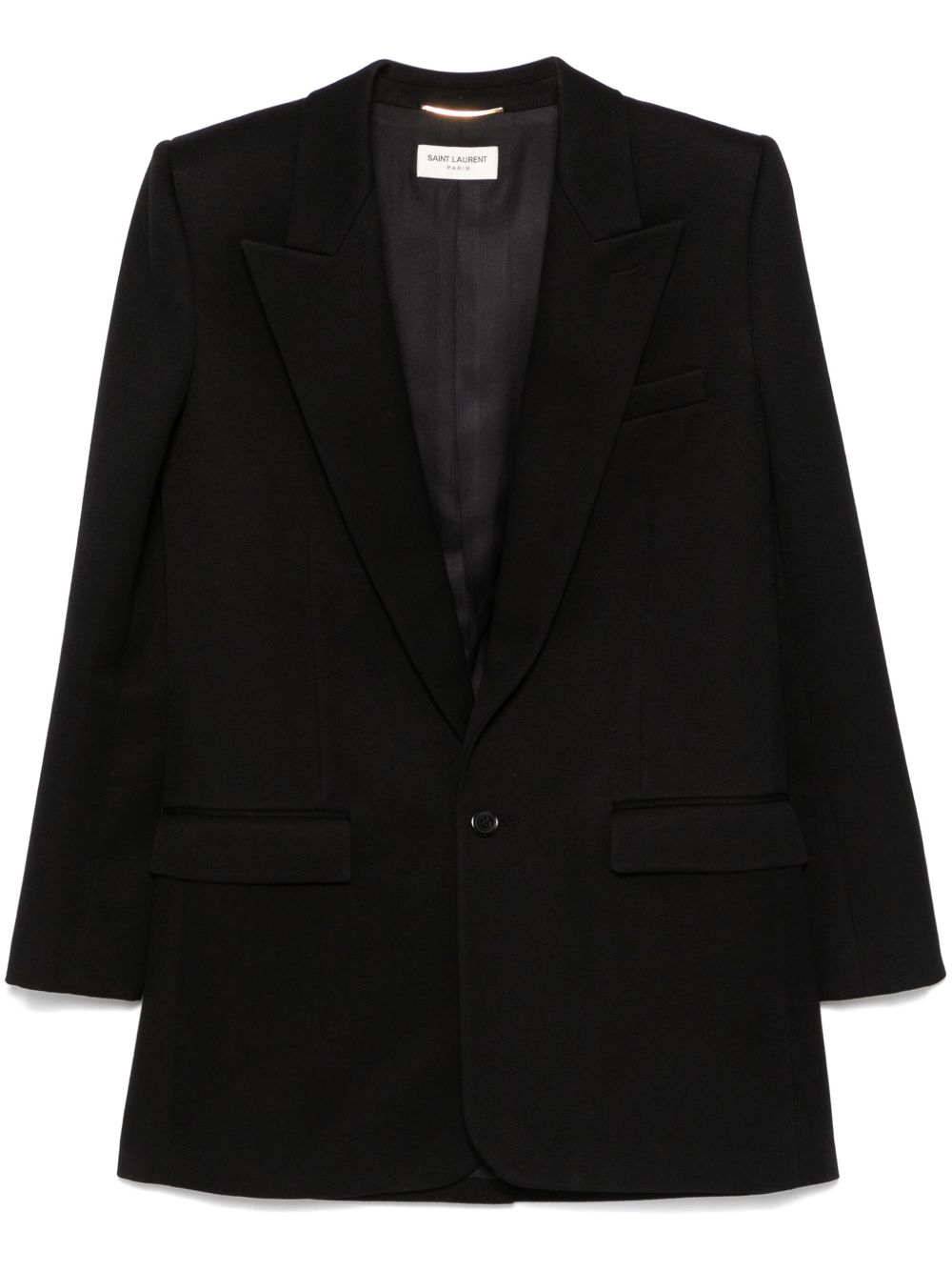 Saint Laurent 羊毛西装夹克 - 黑色