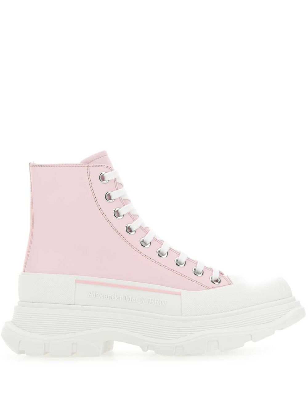 Alexander McQueen Tread Slick 系带及踝靴 - 粉色