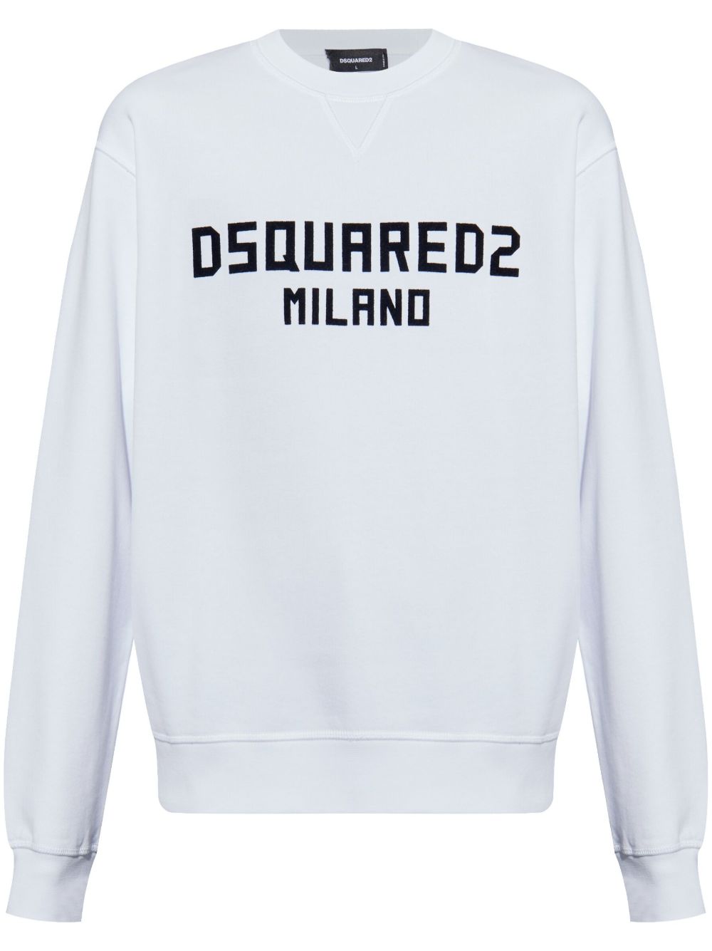 DSQUARED2 logo印花卫衣 - 白色