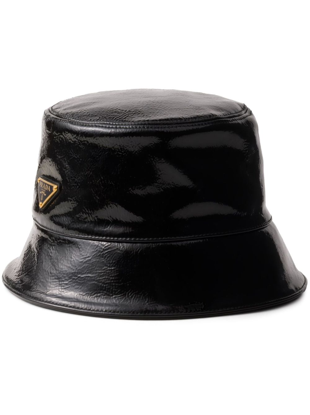 Prada 三角形logo渔夫帽 - 黑色