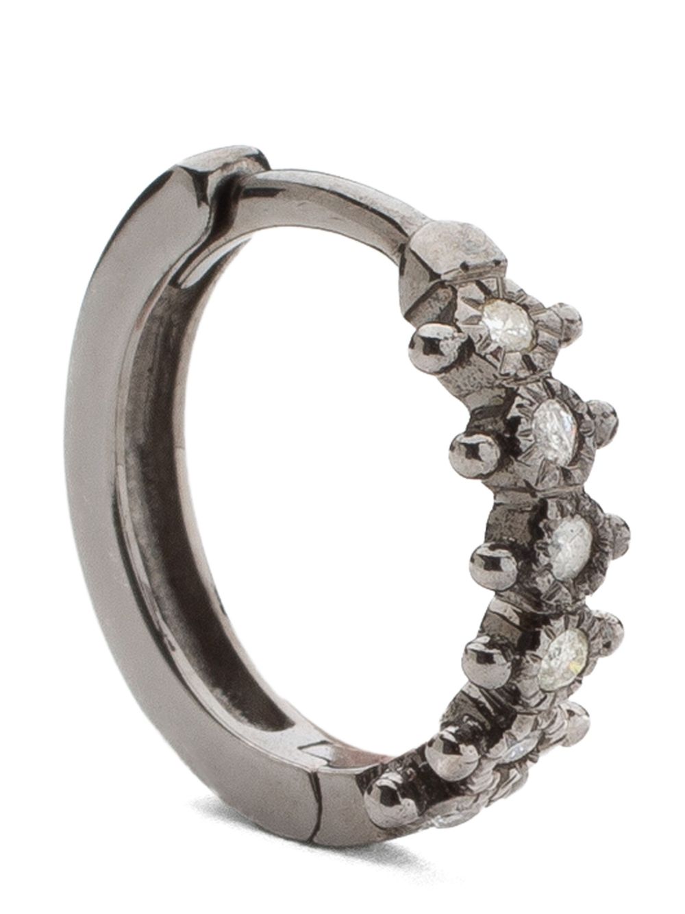 DE JAEGHER 18kt black gold Mrs Darling diamond earrings - 黑色