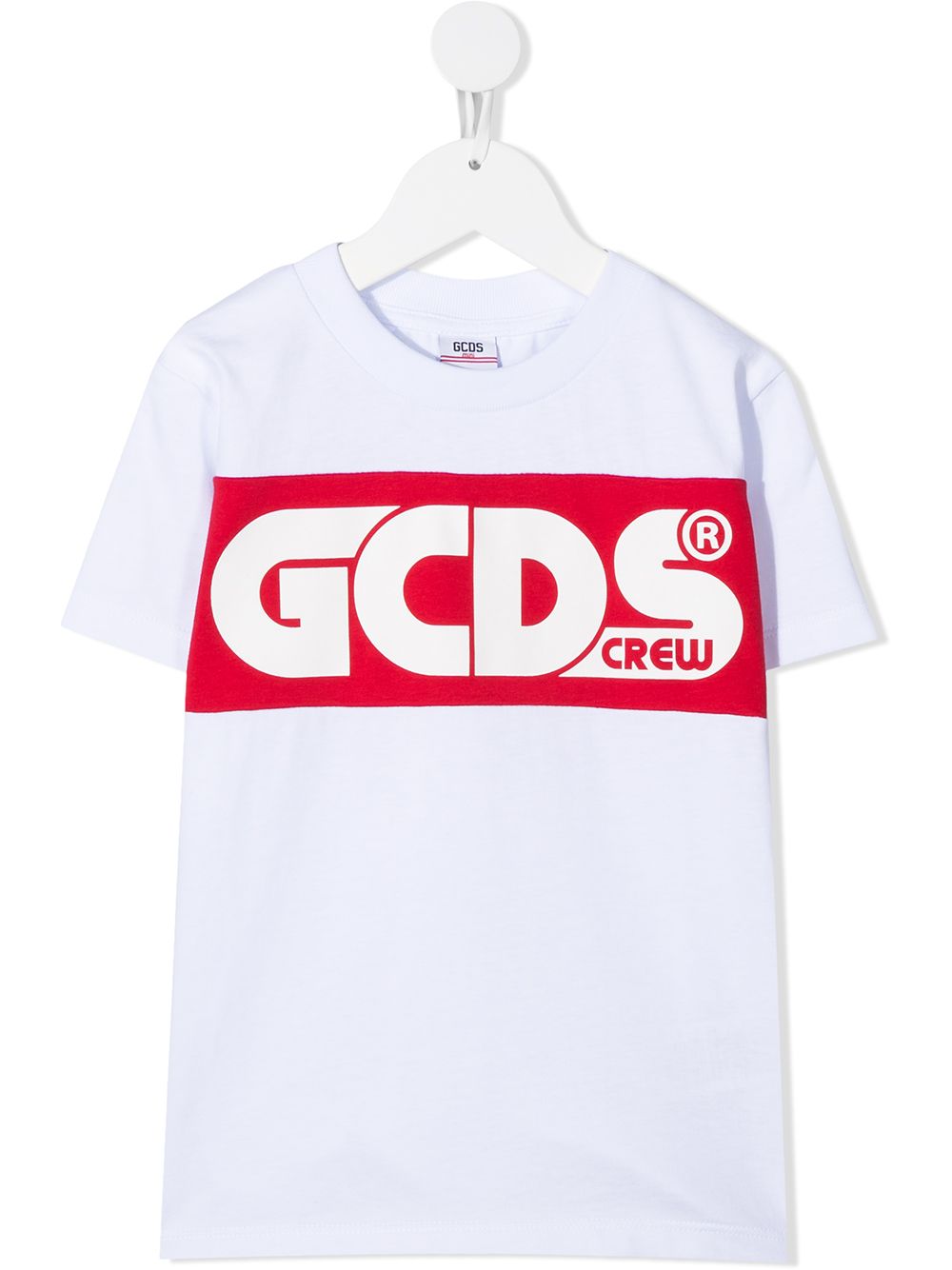 Gcds Kids logo印花短袖T恤 - 白色