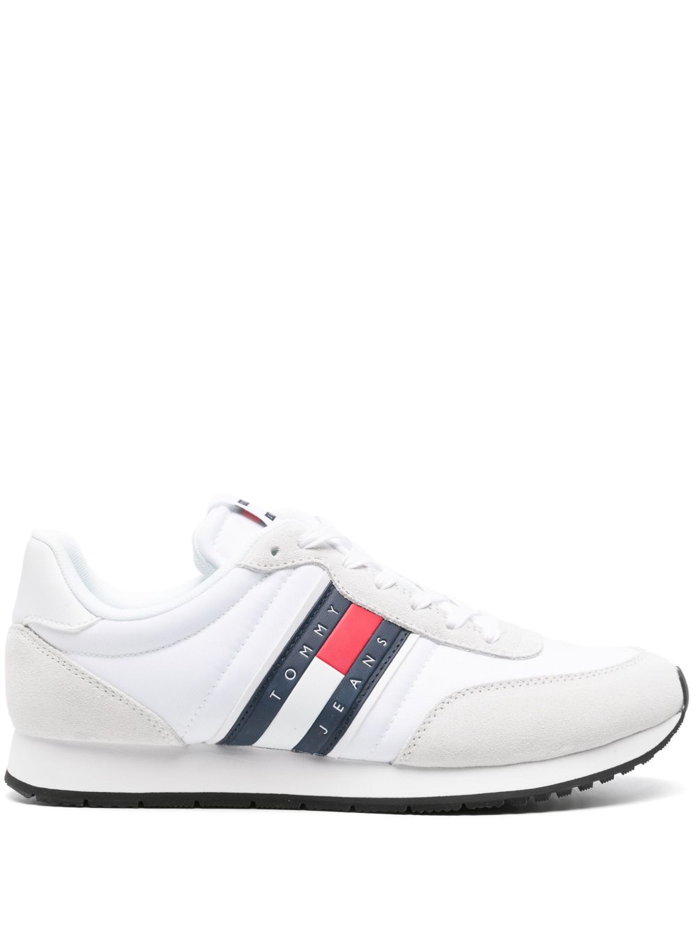 Tommy Jeans Runner 拼接运动鞋 - 白色