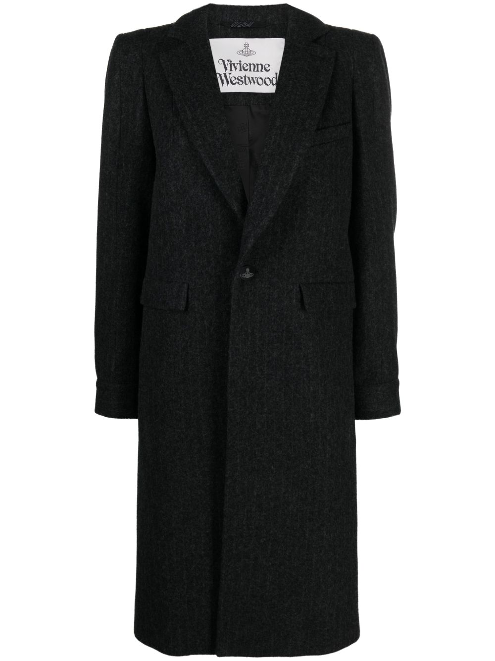 Vivienne Westwood Alien Teddy 单排扣外套 - 黑色