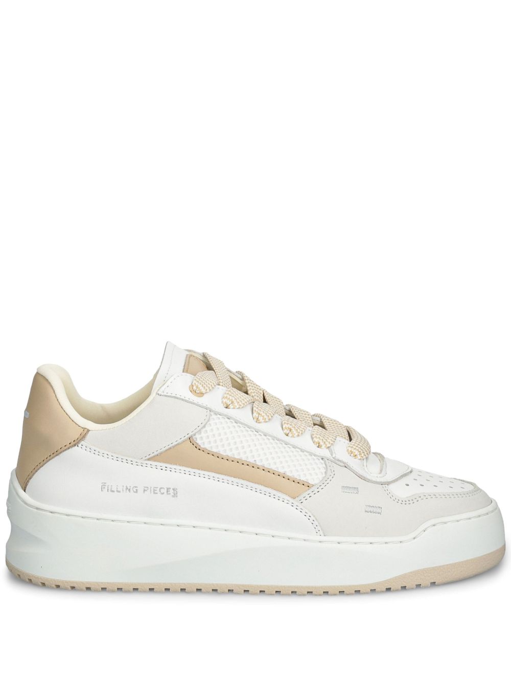 Filling Pieces 穿孔细节运动鞋 - 白色