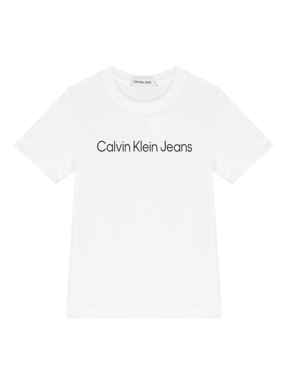 Calvin Klein Kids logo印花棉T恤 - 灰色