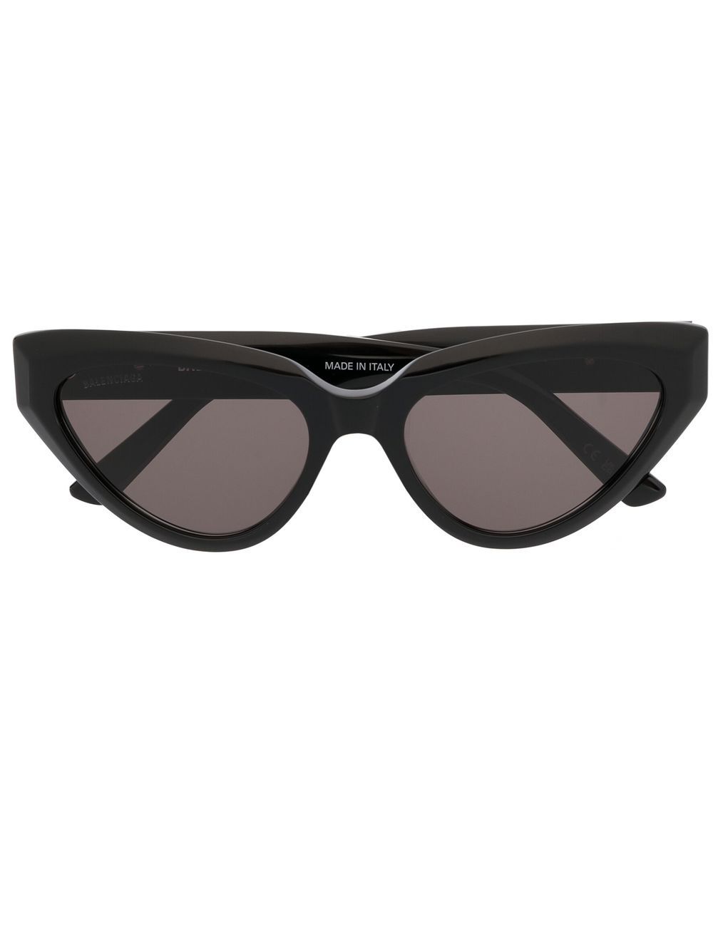 Balenciaga Eyewear logo标牌猫眼框太阳眼镜 - 黑色